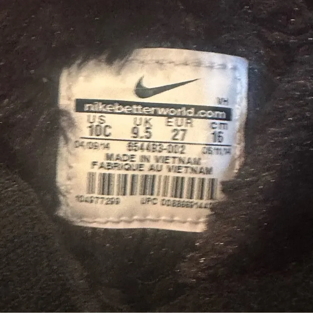 NIKE Winter Boots Roshe Run High Sneakerboot TD ‘Black Hyper Punch’ sz 10 Winter